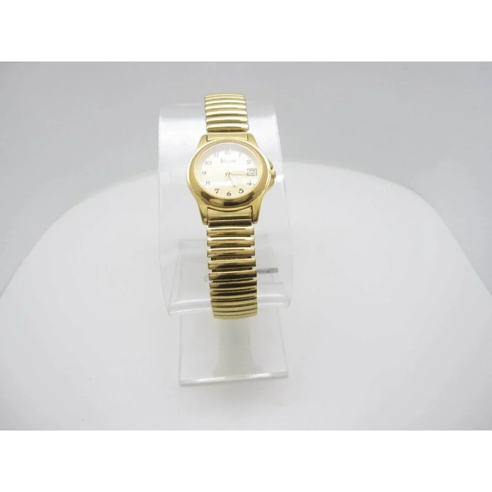 Women's Bulova Water Resistant Analog 25mm Dial Date Watch (D321)
